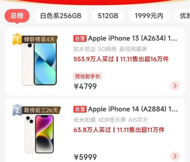 印台苹果14维修分享iPhone14配置不如同价位的安卓还能大卖 
